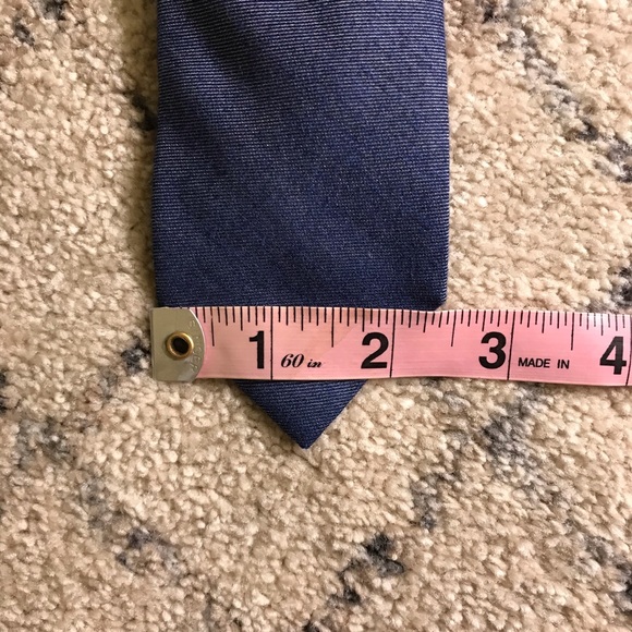 3 for $30 Calvin Klein NWT Solid Denim Blue Tie - Picture 4 of 5